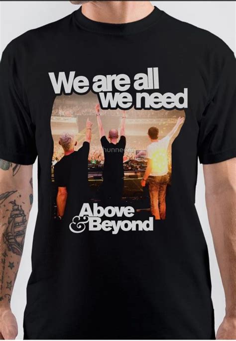 above & beyond t shirt|above synonym.